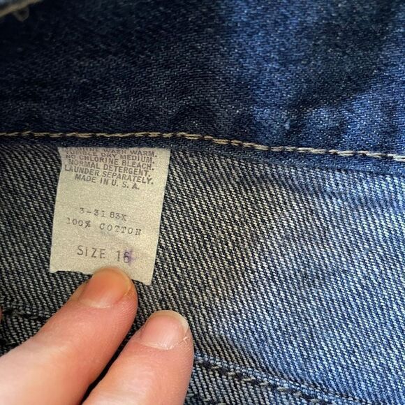 Vintage Dark Wash High Rise Straight Leg Jeans - Picture 4 of 9